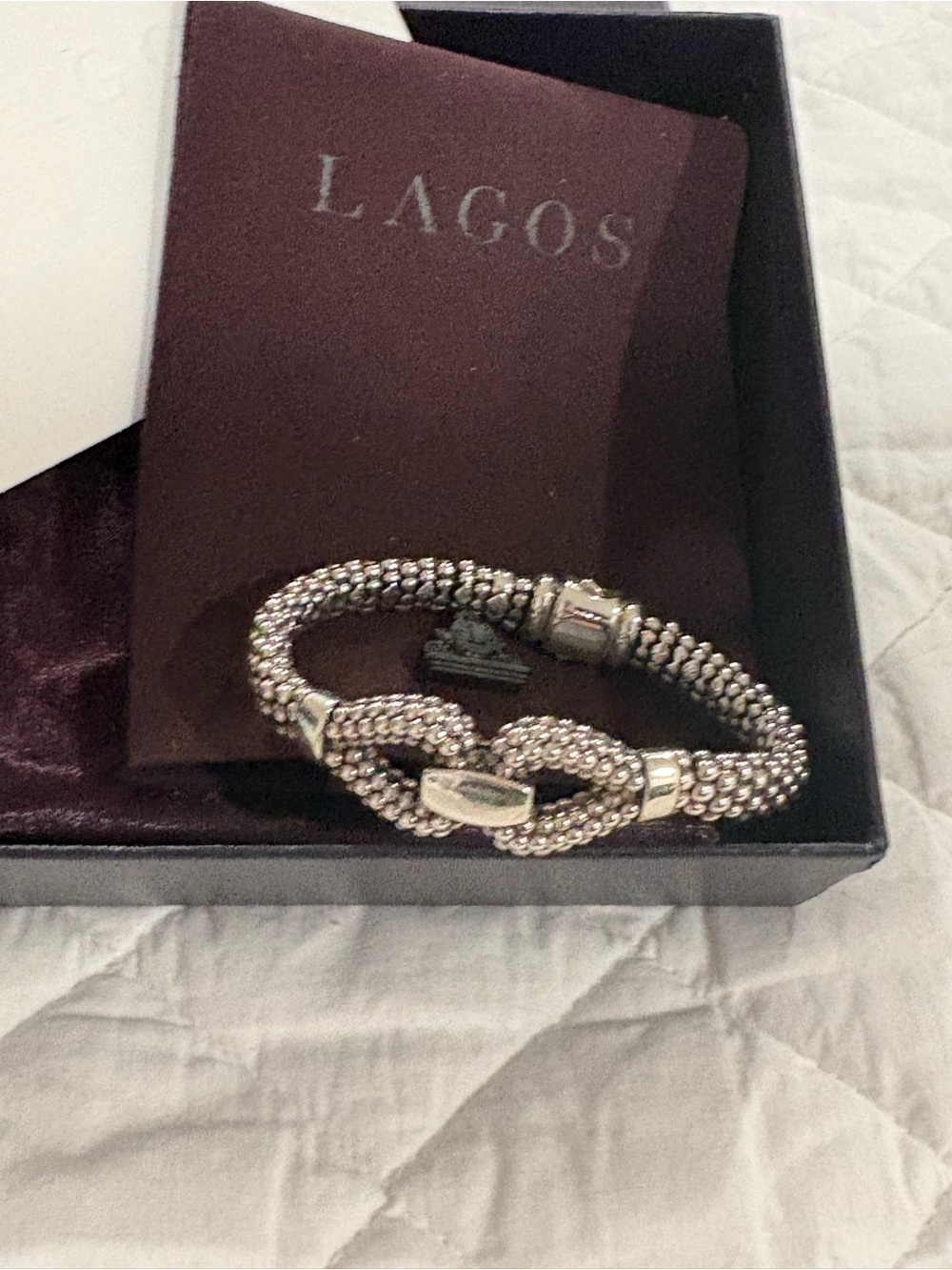 LAGOS Silver Rope Knot Bracelet - Silver
